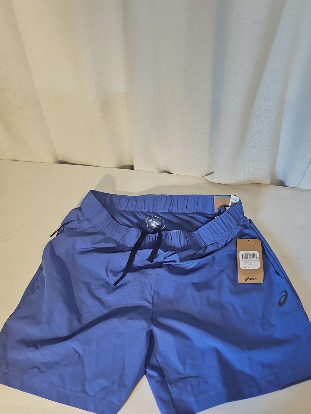 Asics Blue Athletic Running Shorts